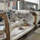 Telaio dell'Alfa 1750 GT all'inizio del restauro